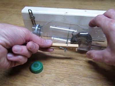 DIY矿泉水瓶老鼠笼的制作方法
