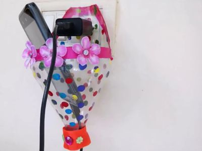 塑料瓶手机充电器支架