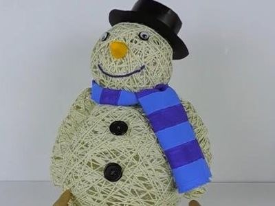 可爱的麻绳雪人DIY教学