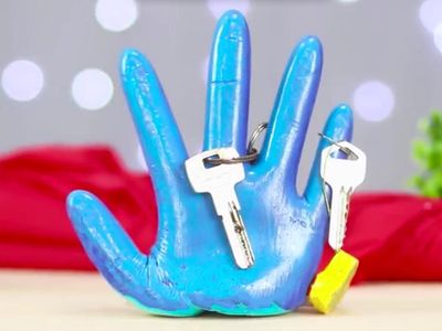 如何做一件手掌摆件钥匙挂钩