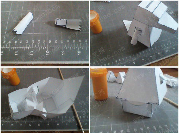 diy霸王龙3d恐龙纸模作品带图纸