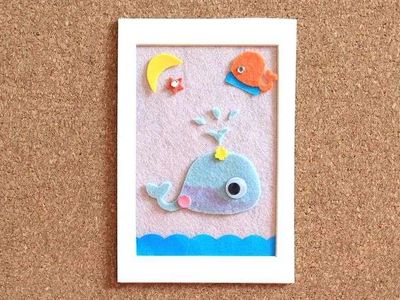 不织布手工大全DIY,学做可爱的鲸鱼