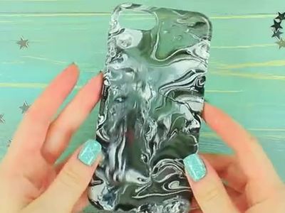 DIY大理石花纹个性手机套
