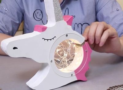一步步教你如何自制爆款独角兽储蓄罐_DIY独角马存钱罐教学