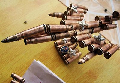 DIY子弹壳飞机教程|子弹壳工艺品飞机军事模型