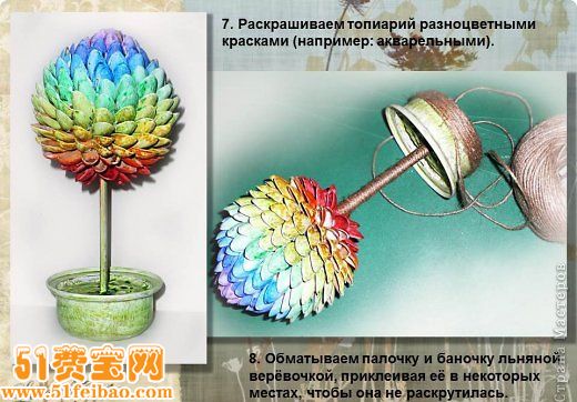 开心果壳DIY之如何做球茎花人造小盆景