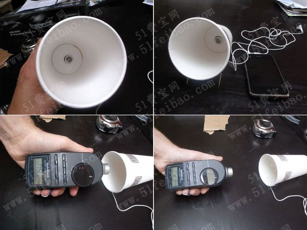 用咖啡纸杯如何做一对diy手机外置音箱