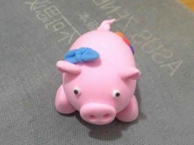 超轻粘土DIY可爱农历生肖小粉猪教程
