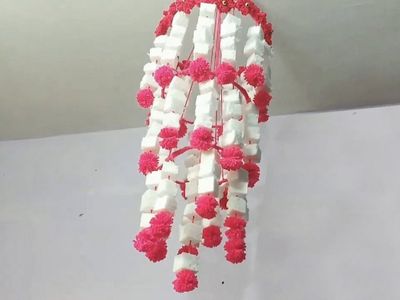 废泡沫塑料DIY多重风铃吊饰