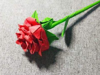 DIY纸艺鲜花,一步步教你折叠唯美纸