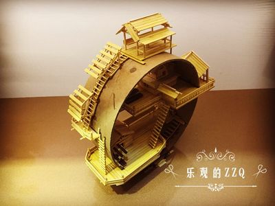 竹席报废的再利用:DIY圆的臆想艺术精彩作品