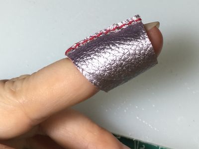 废皮旧皮变废成宝,DIY羊皮顶针护手工具