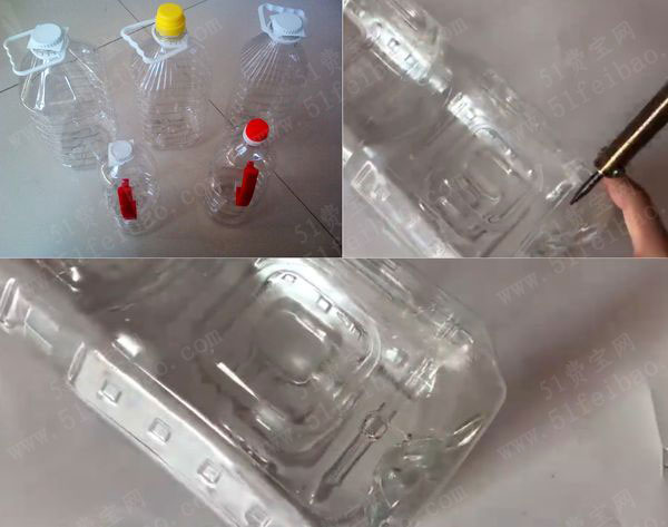 pet油桶改改变清洁水节流水龙头 - 废物利用手工diy小制作 - 51费宝网