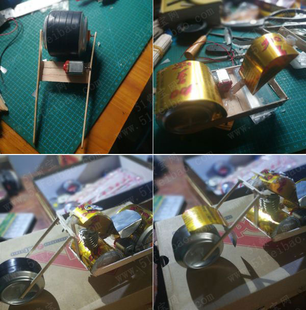 diy易拉罐制作摩托车教学