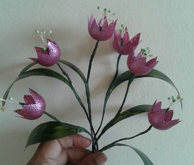 果冻壳DIY美丽塑胶花制作教程