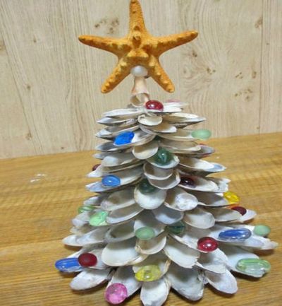 今年做棵超特别的贝壳圣诞树