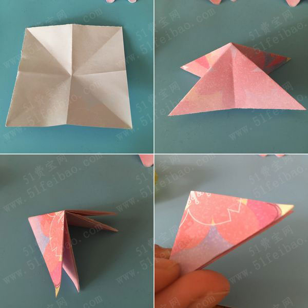 手工折纸纸蝴蝶,折纸做会飞的蝴蝶图解