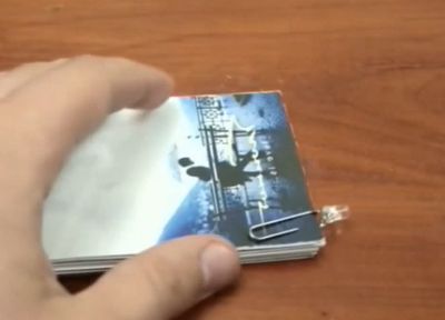 怎样用曲别针创意DIY小手电书签