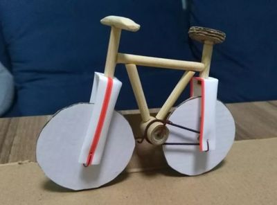 化废为宝制作一辆小小自行车