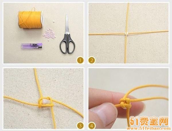 diy圆柱形硕果串珠绳编手链做法详情