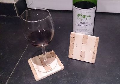 葡萄酒瓶塞做个文艺范儿简单杯垫