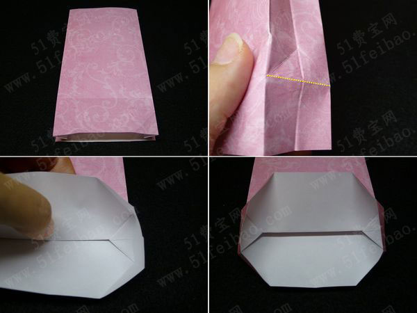 实用的基础折纸礼品袋diy图解教学 手工小制作 51费宝网