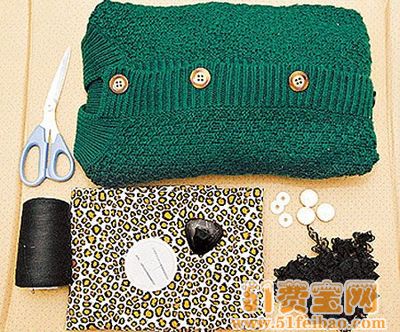 教你怎样轻松搞定旧衣做创意包扣 - 废物利用手工diy