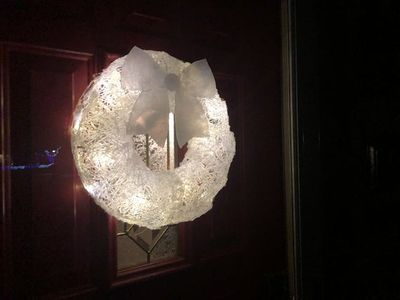 DIY的生活创意，用热熔胶制作创意圣诞节装饰花圈