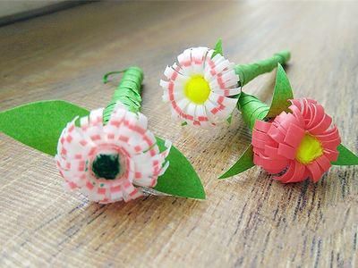 如何利用吸管制做漂亮塑料小花