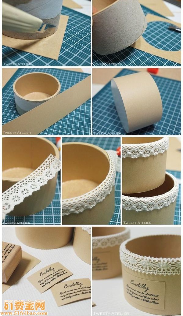 胶带纸筒DIY韩式缝艺工具收纳桶