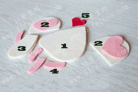 卡哇伊不织布老鼠填充布偶制作教程