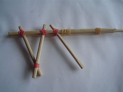 免洗筷制作儿童玩具筷子枪diy图解做法教程