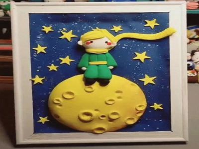 幼儿装饰画手工制作,DIY小王子粘土