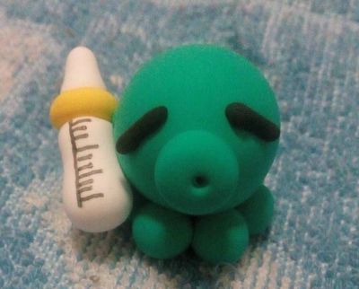 粘土做囧囧脸可爱小章鱼教程