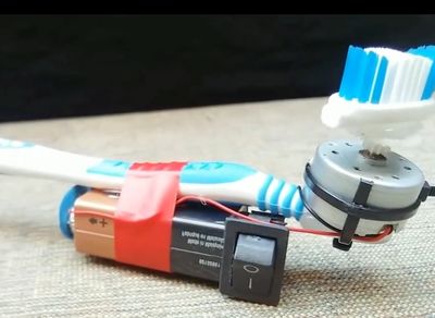 使用旧牙刷DIY电动刷地刷碗刷窗器教程