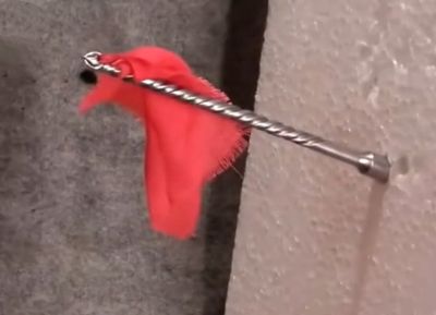 用旧钻头改造DIY复古防身飞镖红缨菱形钢镖