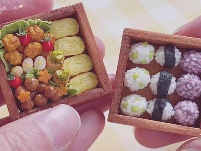 DIY粘土仿真美食，怎么做丰盛的日式便当饭盒