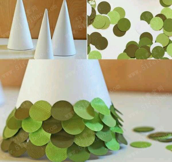 简单的贴纸圣诞味小饰品做法