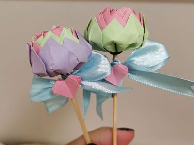 母亲节小礼物diy,好看的折纸小花花