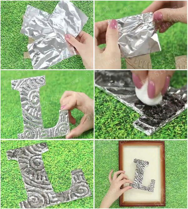 如何做立体浮雕相框装饰画 - 废物利用手工diy小制作