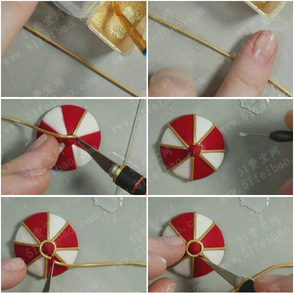 手工软陶教程diy微型玩具旋转木马