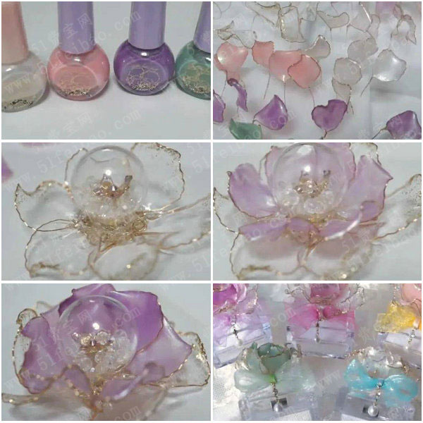怎么制作仙气服饰,diy唯美风树脂蝴蝶玫瑰花 手工小制作 51费宝网