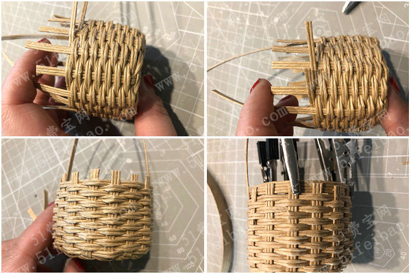 篮子的编法教程,纸藤编织mini小篮子详细图解 - 手工小制作 - 51费宝