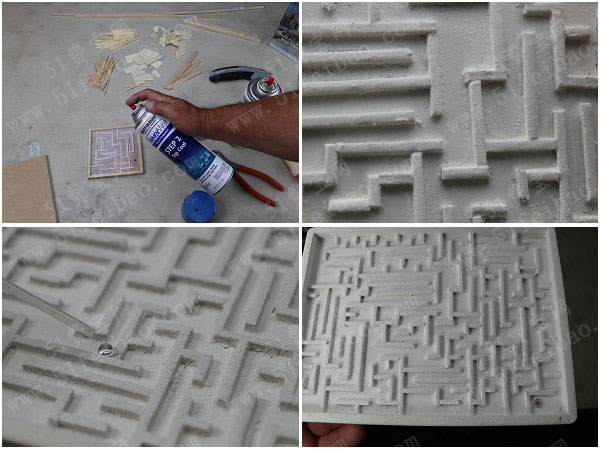 DIY吹气滚动水滴迷宫玩具