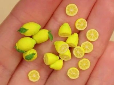 DIY袖珍柠檬，微型柠檬果及切片制作方法