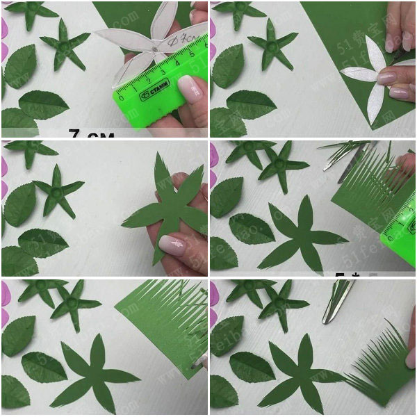 手工制作花朵玫瑰diy带露珠的玫瑰花饰教程