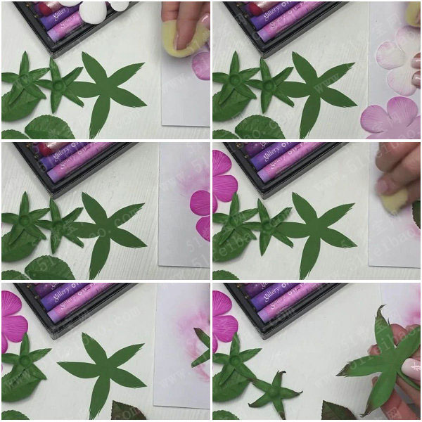 手工制作花朵玫瑰diy带露珠的玫瑰花饰教程