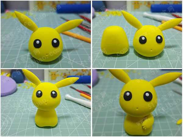 萌物粘土玩偶创作diy皮卡丘手办制作教学