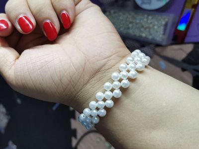 简单水晶珍珠手链DIY，自制珍珠串珠手链制作