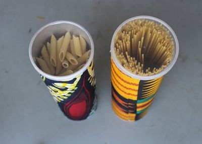 薯片罐改造diy意粉面条收纳桶
